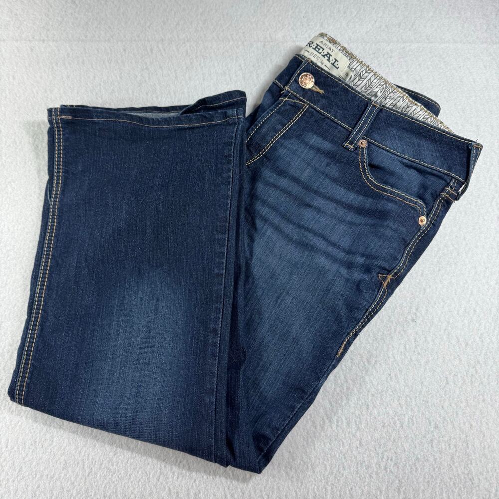 Ariat Real Denim Real MR Arrow 33R (38x26) Jocelyn Boot Jean Western Cowboy